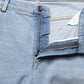 Light Blue Washed Loose Cotton Denim Jeans