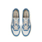 Blue Leather Sneakers