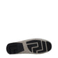Gray Leather Slip-On Loafers