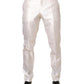 White Silk Satin Dress Formal Trouser Pants