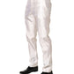 White Silk Satin Dress Formal Trouser Pants