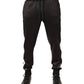 Brown Polyester Skinny Jogger Trouser Pants