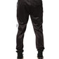 Brown Polyester Skinny Jogger Trouser Pants