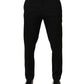 Black Wool Skinny Men Dress Trouser Pants