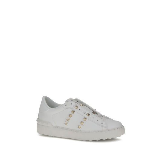 White Calf Leather Bos Taurus Low Top Sneakers