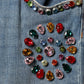 Blue Embellished Loose Cotton Men Denim Jeans