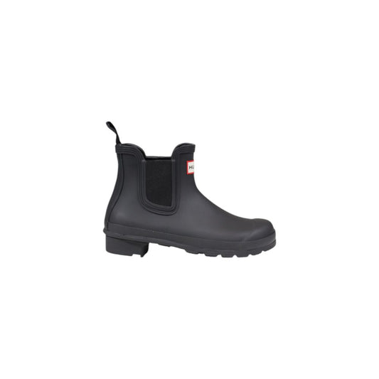 Black Recycled Polyester Ankle Boots