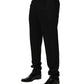 Black Wool Skinny Men Dress Trouser Pants