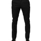 Black Cotton Skinny Dress Formal Trouser Pants