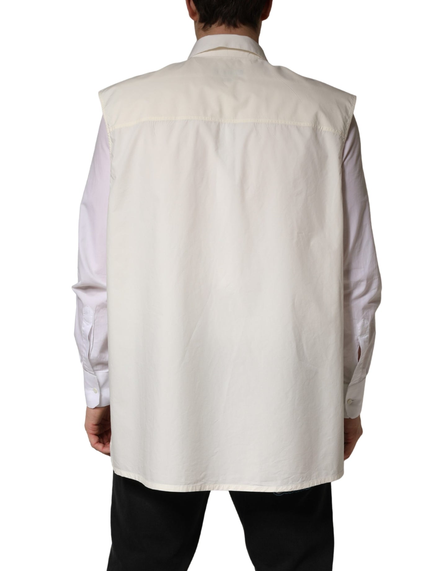 White MARTINI Cotton Men Dress Formal Shirt