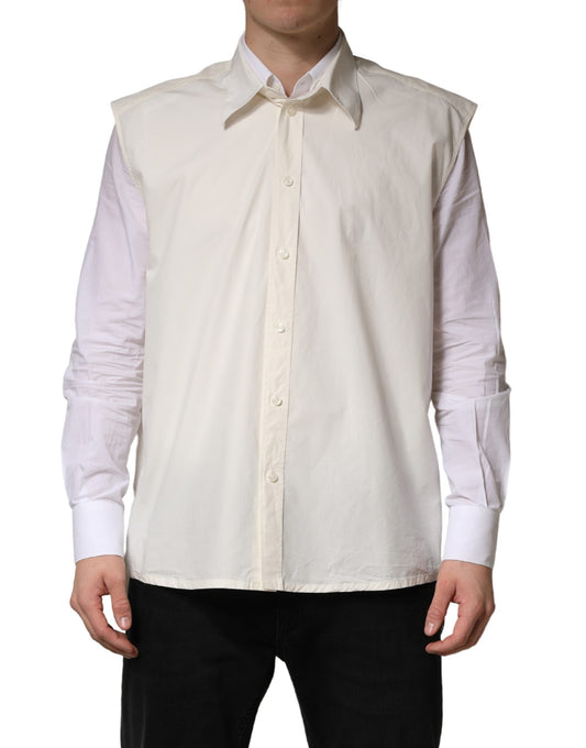 White MARTINI Cotton Men Dress Formal Shirt