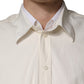 White MARTINI Cotton Men Dress Formal Shirt