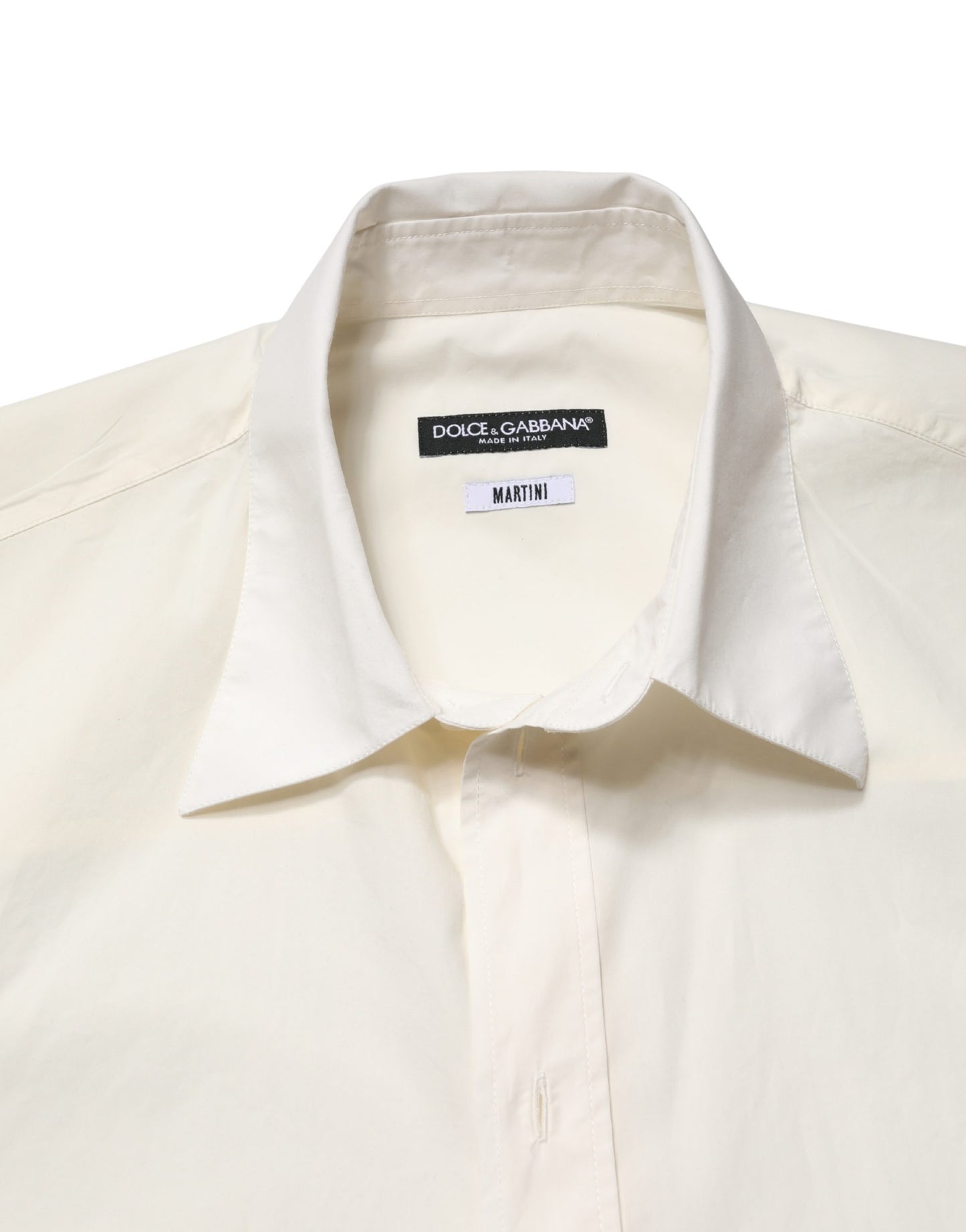 White MARTINI Cotton Men Dress Formal Shirt
