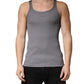 Gray Sleeveless Round Neck Tank Top T-shirt