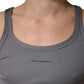 Gray Sleeveless Round Neck Tank Top T-shirt