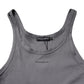 Gray Sleeveless Round Neck Tank Top T-shirt