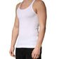 White Sleeveless Round Neck Tank Top T-shirt