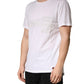 White 100% Cotton Plain Round Neck Men Shirt T-shirt