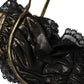 Black Silk Underwired Balconnet Bra Underwear