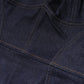 Dark Blue Cotton Denim Sheath Midi Dress