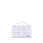 White Calf Leather Bos Taurus Handbag