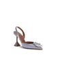 Purple Silk High Heel Pumps