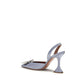 Purple Silk High Heel Pumps