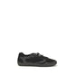 Black Polyester Athletic Sneakers