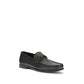 Black Calf Leather Bos Taurus Slip-On Loafers