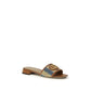 Multicolor Viscose Flat Sandals