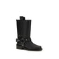 Black Calf Leather Bos Taurus Flat Boots