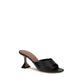Black Calf Leather Bos Taurus Stiletto Heel Sandals