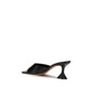 Black Calf Leather Bos Taurus Stiletto Heel Sandals