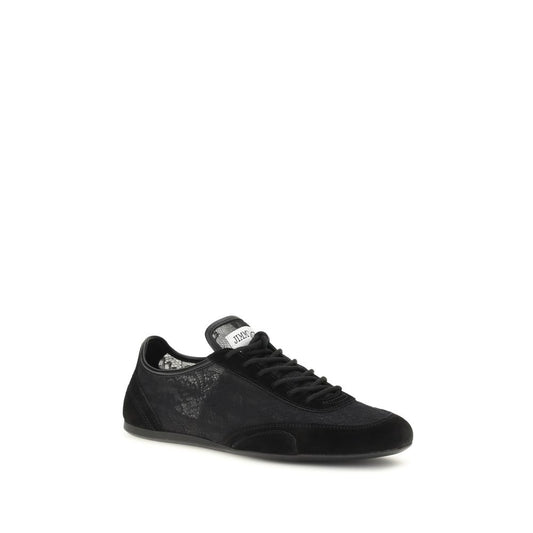 Black Calf Leather Bos Taurus Athletic Sneakers