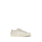 Beige Calf Leather Bos Taurus Athletic Sneakers