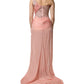 Pink Embellished One Shoulder Maxi Dress