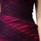 Pink Black Strapless Sheath Mermaid  Dress