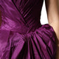 Purple Strapless A-line Asymmetric Dress