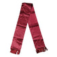 Red Satin Silk Fringes Men Foulard 137.5cm x14.5cm Scarf
