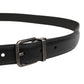 Men Black Classic Leather Metal Buckle Belt