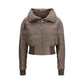 Brown Polyester Coat