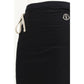 Black Cotton Long Skirt