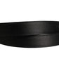 Men Black Classic Leather Metal Buckle Belt