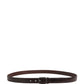 Men Brown Classic Leather Metal Buckle Belt