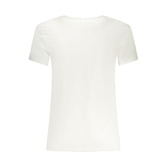 White Cotton Men's V-Neck T-Shirt