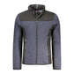 Blu Polyester Men Jacket