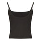 Black Cotton Women's Tank Top