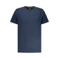 Blue Cotton Men T-Shirt