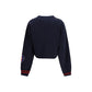 Blue Cotton Sweatshirt