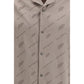 Beige Viscose Shortsleeve Shirt